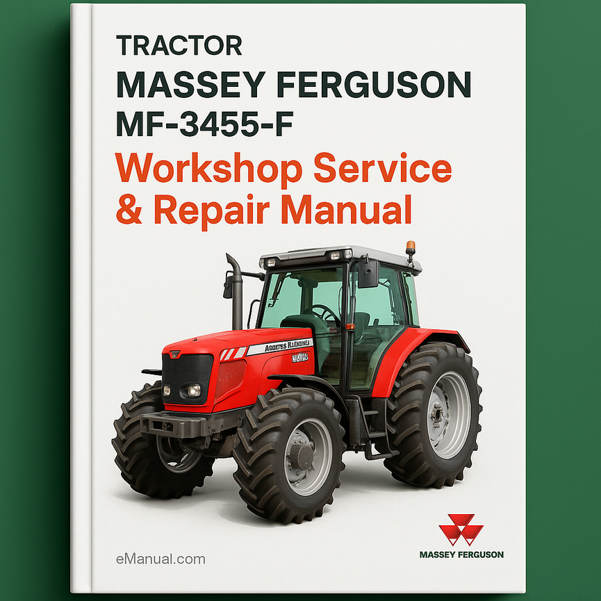 MASSEY FERGUSON Service MF-3455-F Tractor Workshop Service Repair Manual