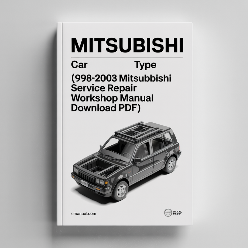 1998-2003 Mitsubishi Mirage Service Repair Workshop Manual Download PDF