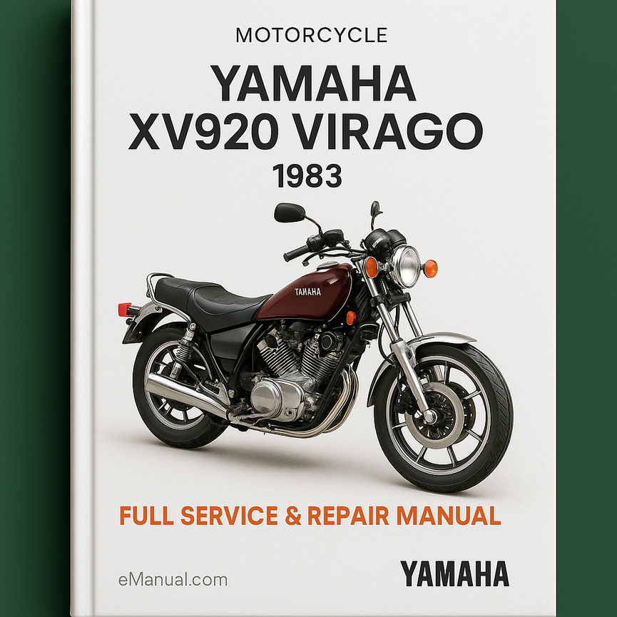 Yamaha Xv-920 Virago 1983 Full Service Repair Manual