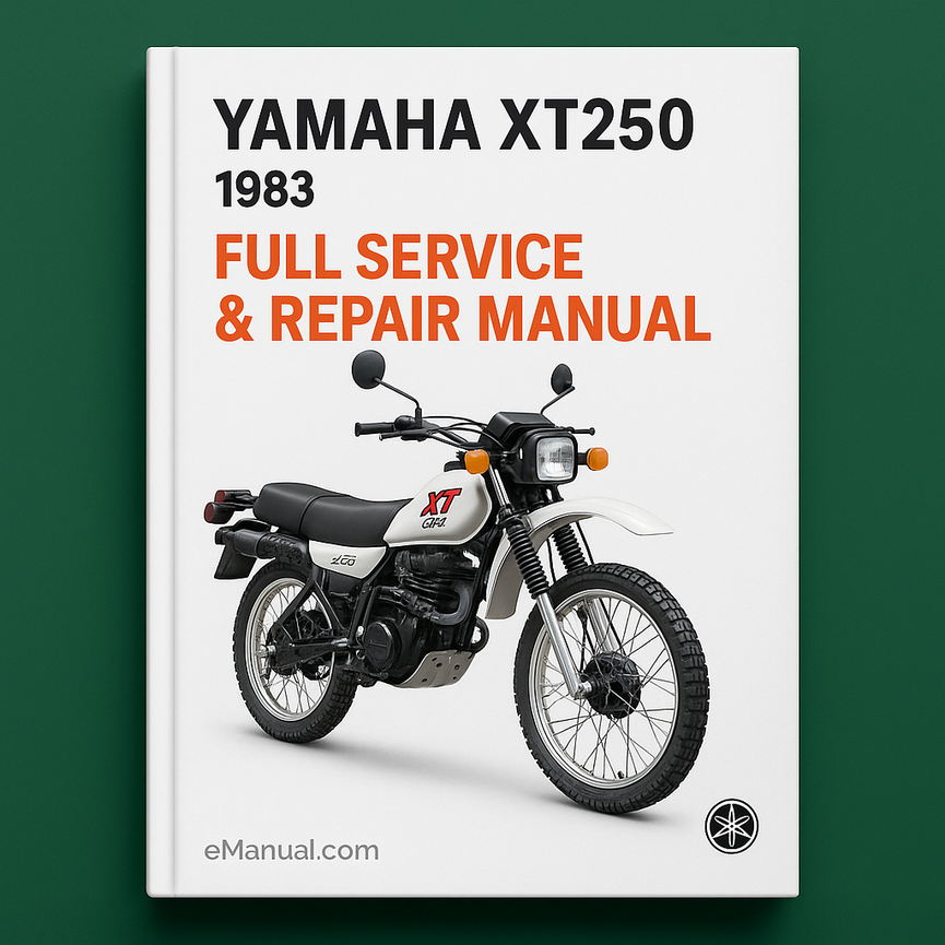 Yamaha Xt250 Xt 250 1983 Full Service Repair Manual