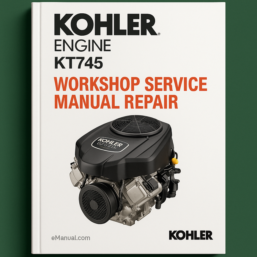 Kohler Engine KT745 Workshop Service Manual Repair