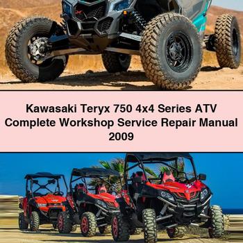 Kawasaki Teryx 750 4x4 Series ATV Complete Workshop Service Repair Manual 2009