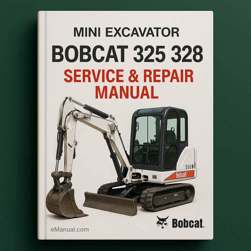 Bobcat 325 328 Mini Excavator Service Repair Manual