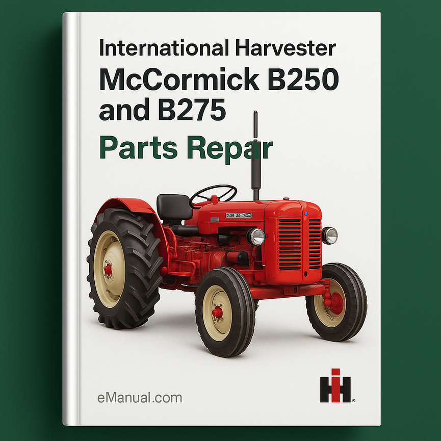 International Harvester McCormick B250 and B275 Parts Repair