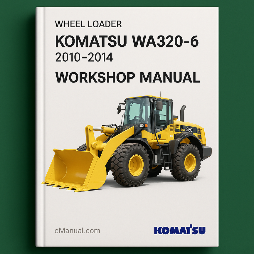 Komatsu WA320-5 Wheel Loader Workshop Service Repair Manual WA320-5 Serial 60001 and up