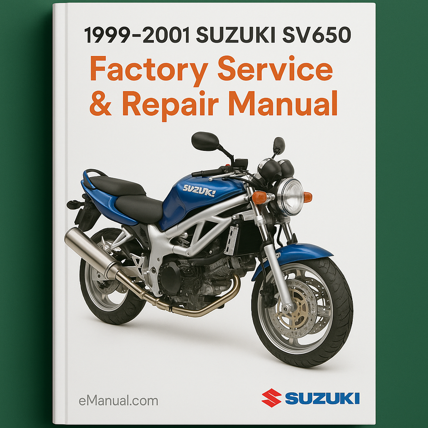 1999-2001 Suzuki SV650 Factory Service Repair Manual 2000
