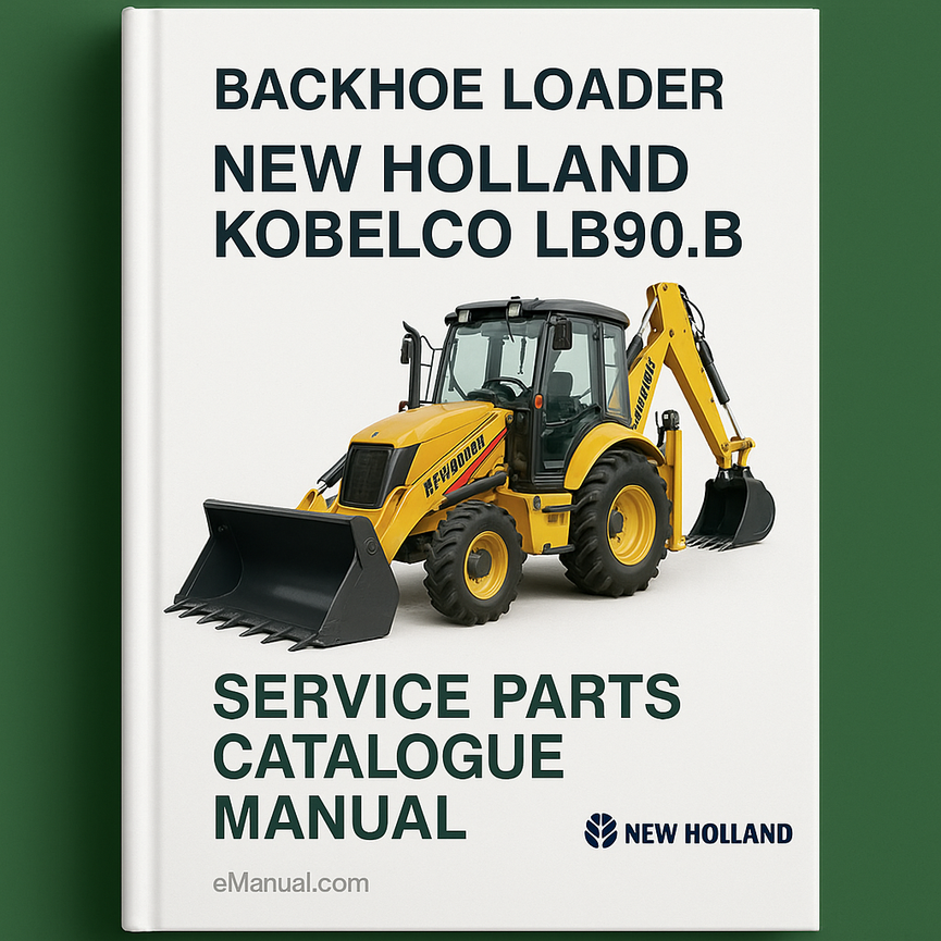 New Holland Kobelco LB90.B Backhoe Loader Service Parts Catalogue Manual