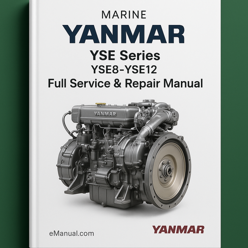 YANMAR YSE Series YSE8-YSE12 Marine DIESEL Engine Full Service & Repair Manual