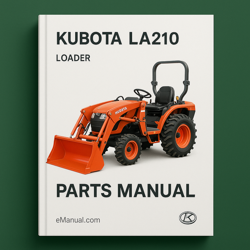 KUBOTA LA210 Loader Parts Manual-Illustrated Master Parts