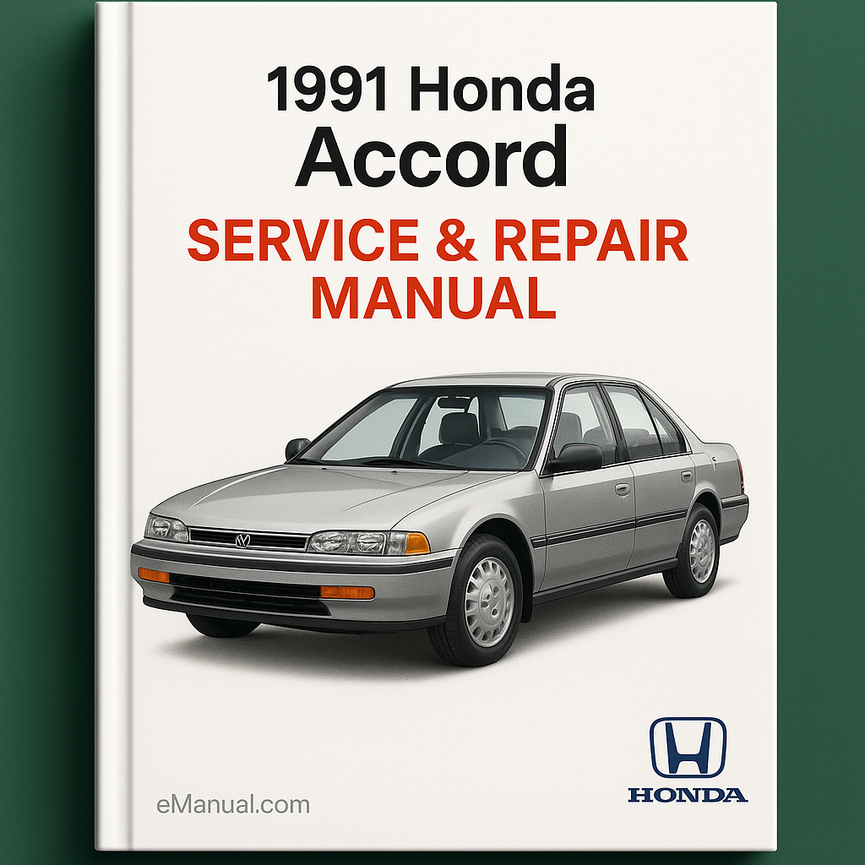 1991 Honda Accord Service & Repair Manual