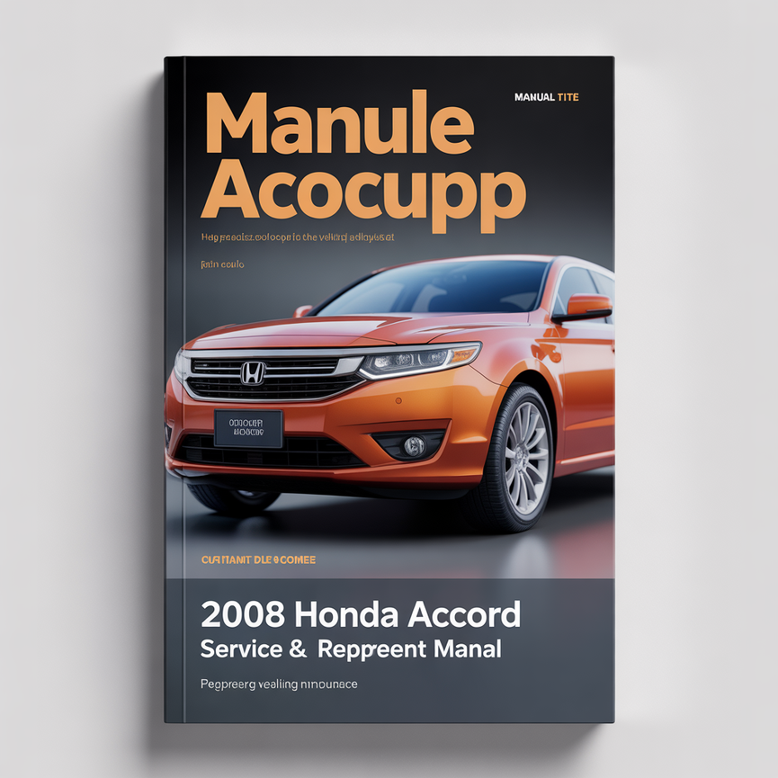 2008 Honda Accord Service & Repair Manual