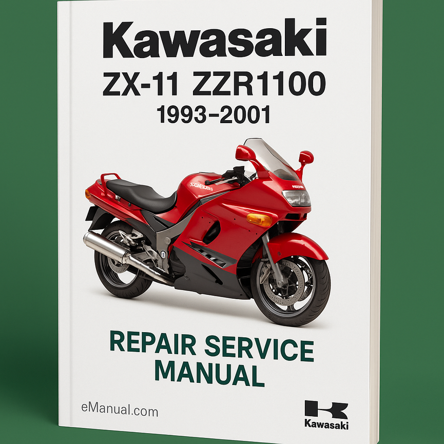 Kawasaki ZX11 ZZR1100 1993-2001 Repair Service Manual