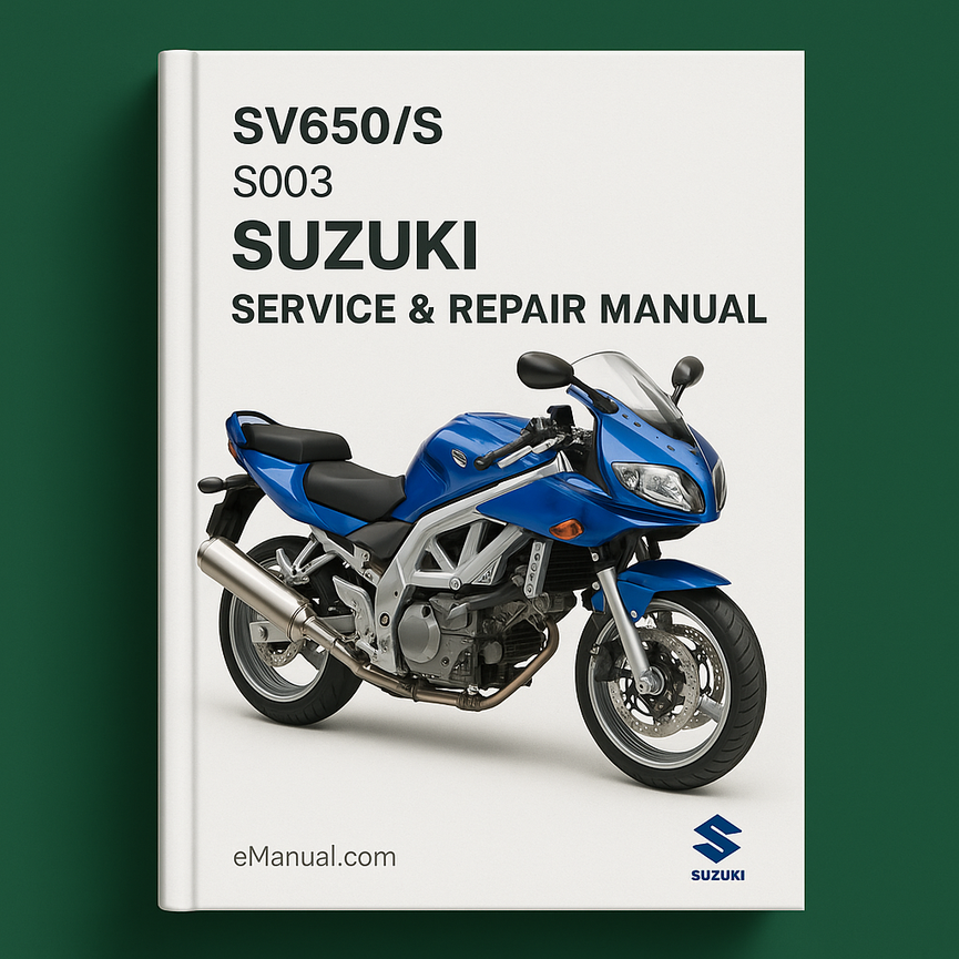 SV650/S 2003 Suzuki Service Repair Manual