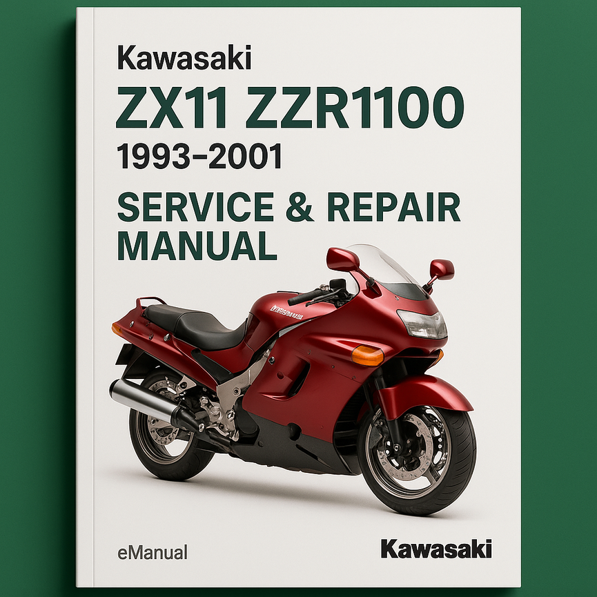 Kawasaki ZX11 ZZR1100 1993-2001 Service Repair Manual