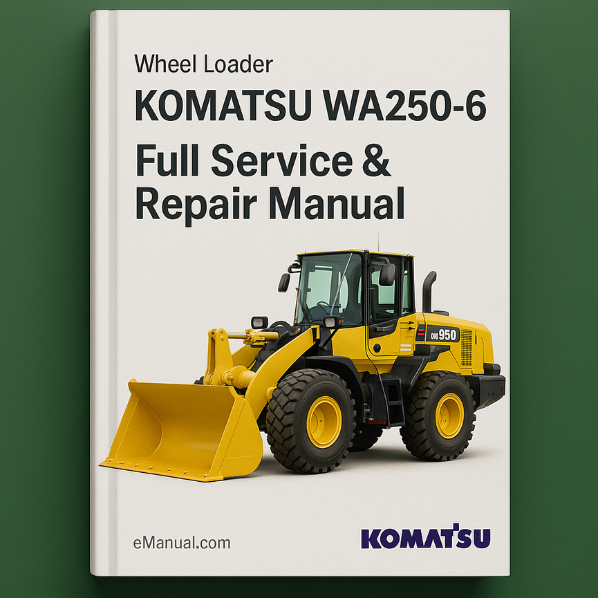 Komatsu Wa250-6 Wheel Loader Full Service Repair Manual