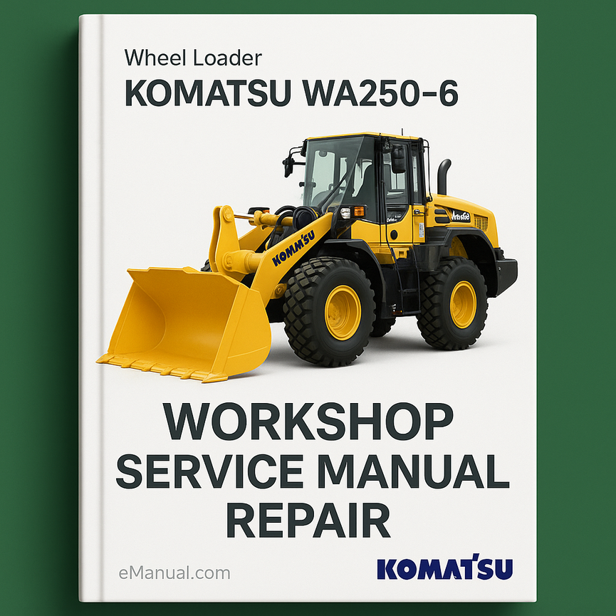 Komatsu Wa250-6 Wheel Loader Workshop Service Manual Repair