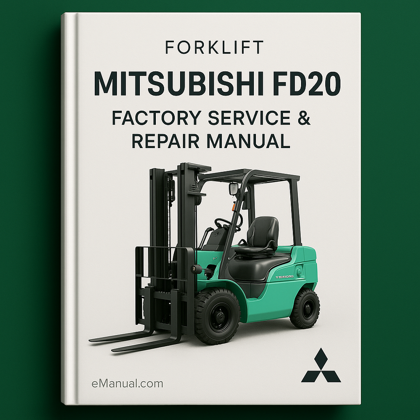 Mitsubishi FD20 Forklift Factory Service Repair Manual