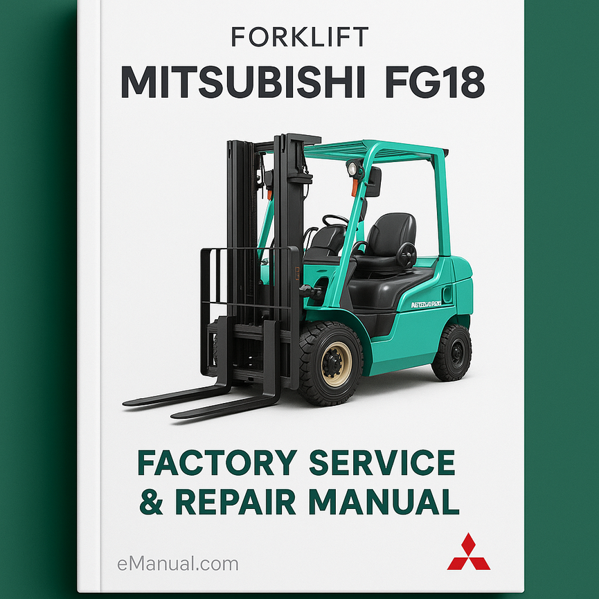 Mitsubishi FG18 Forklift Factory Service Repair Manual