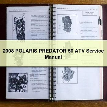 2008 POLARIS PREDATOR 50 ATV Service Repair Manual