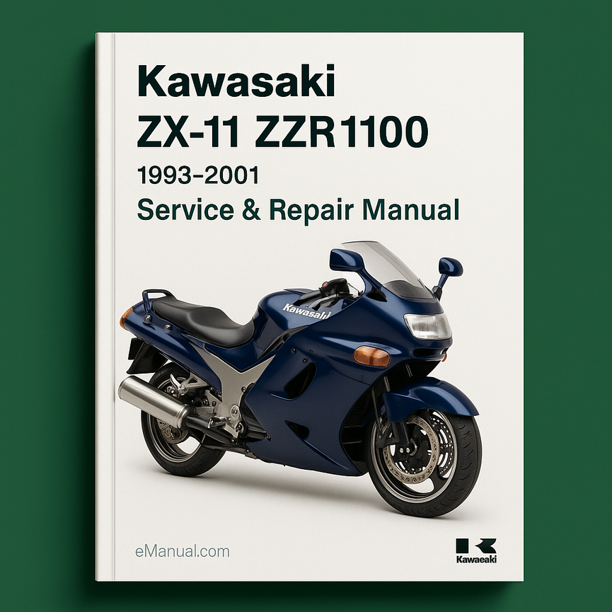 Kawasaki ZX11 ZZR1100 1993-2001 Service Repair Manual