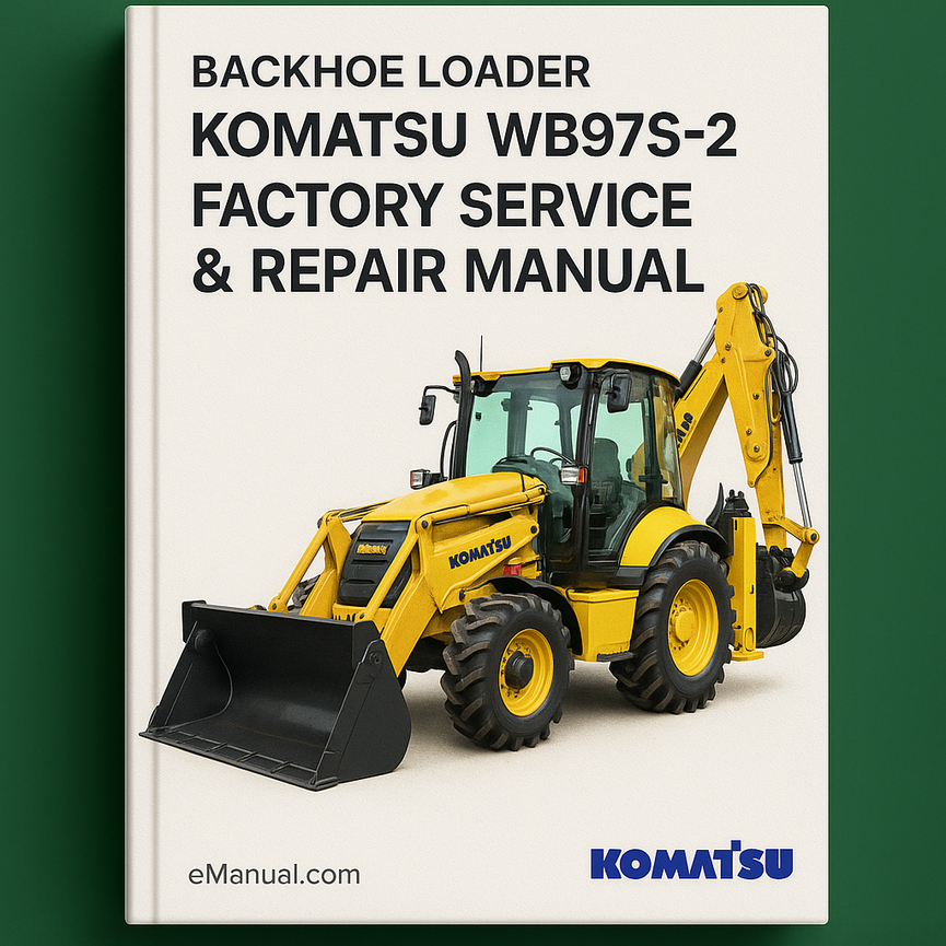 Komatsu WB97S-2 Backhoe Loader Factory Service Repair Manual