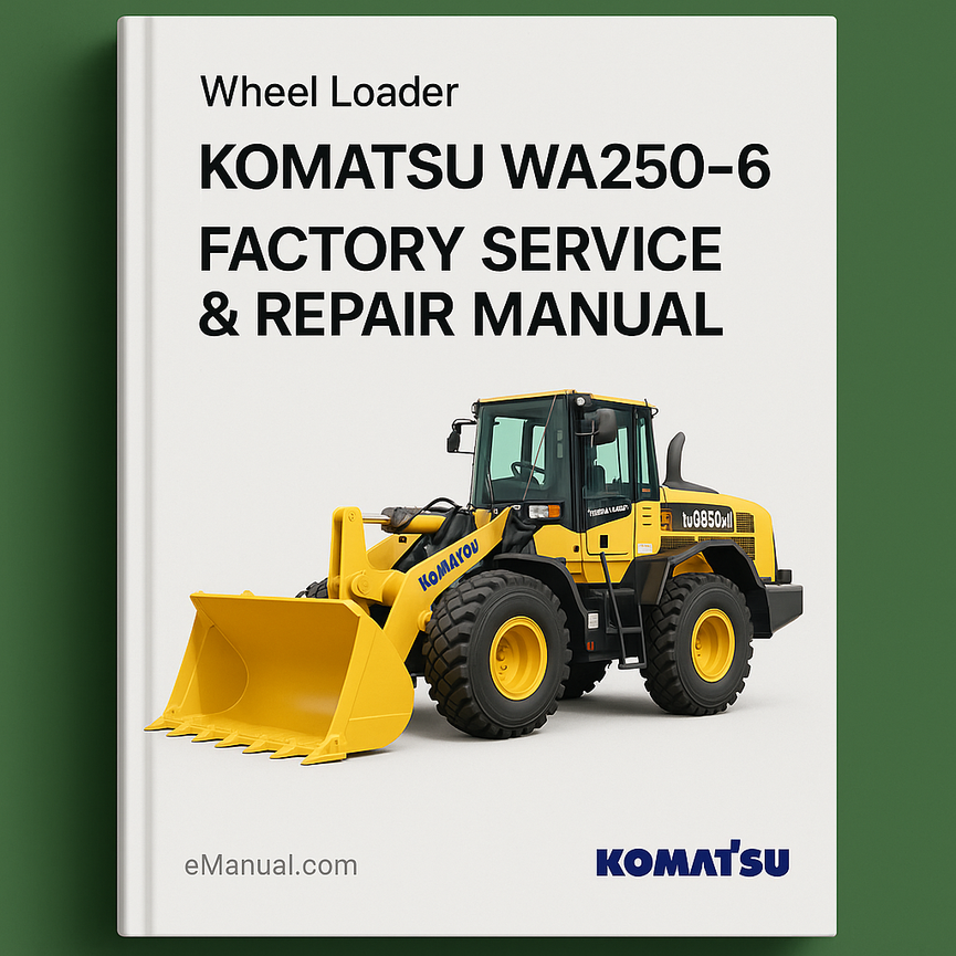 Komatsu Wa250-6 Wheel Loader Factory Service Repair Manual