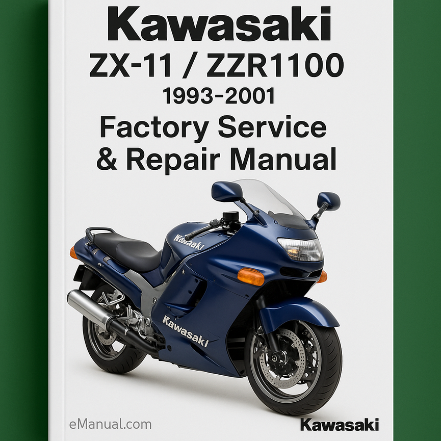 Kawasaki ZX11 ZZR1100 1993-2001 Factory Service Repair Manual