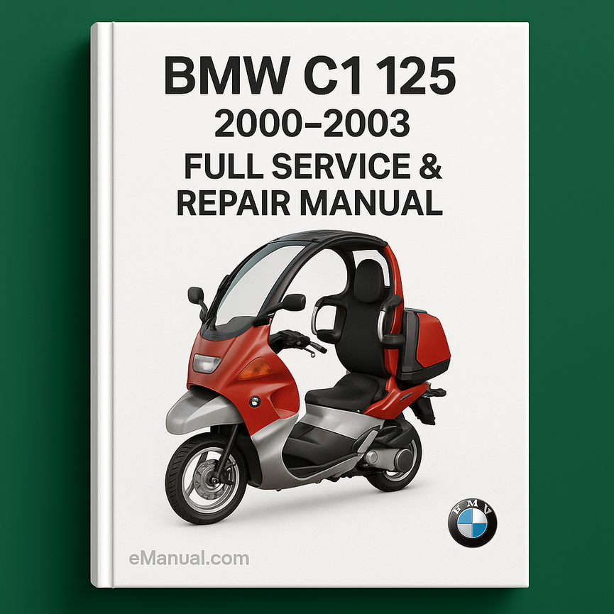 BMW C1 125 2000-2003 Full Service Repair Manual
