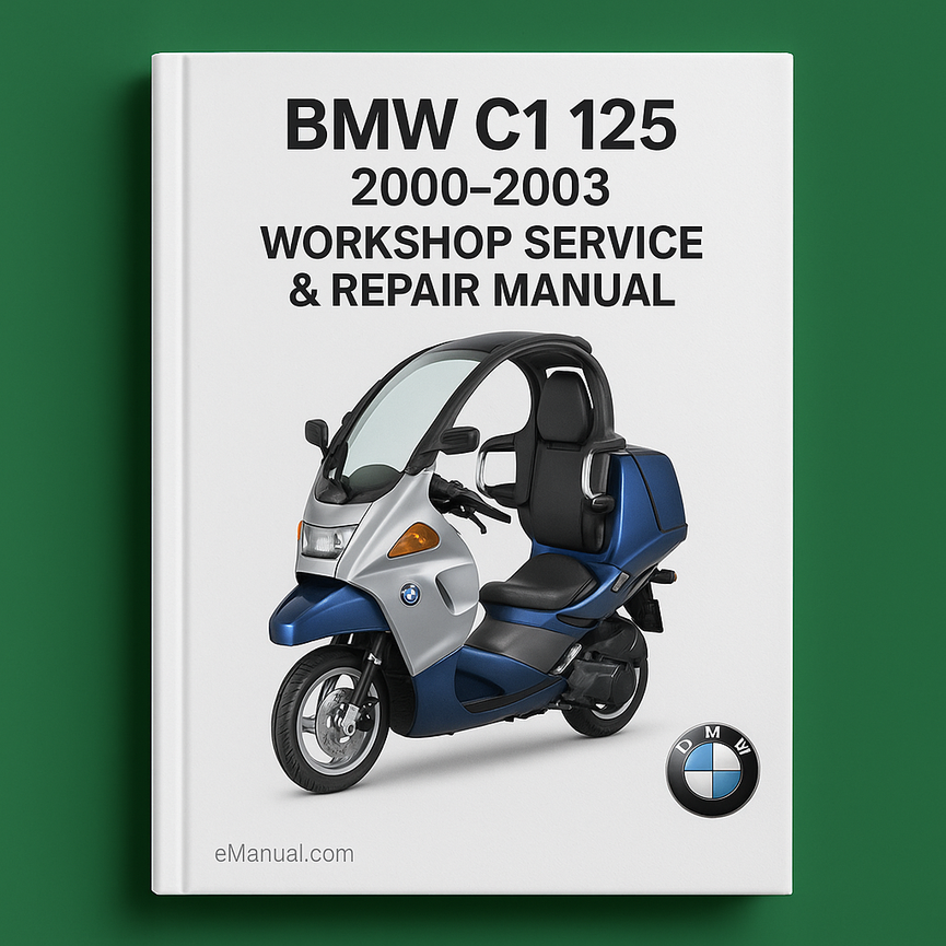 BMW C1 125 2000-2003 Workshop Service Repair Manual
