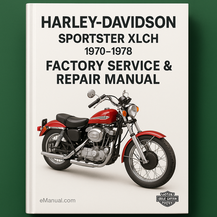 Harley Davidson Sportster XLCH 1970-1978 Factory Service Repair Manual