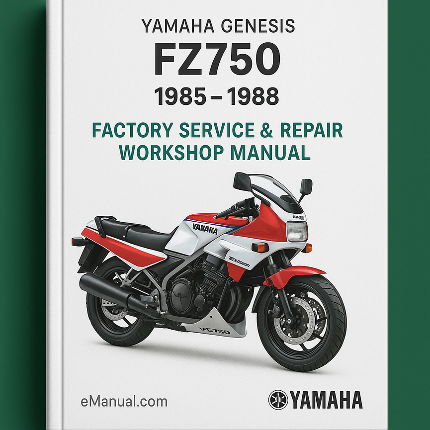 Yamaha Genesis FZ750 Motorcycle (2 Manual Set) Owners 1985-1988 Factory Service Repair Workshop Manual