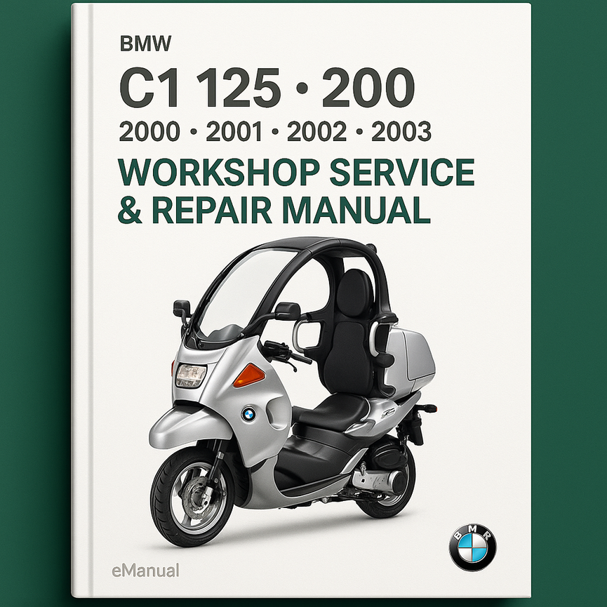 Bmw C1 125 200 2000 2001 2002 2003 Workshop Service Repair Manual