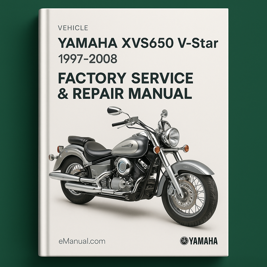 Yamaha XVS650 V-Star 1997-2008 Factory Service Repair Manual