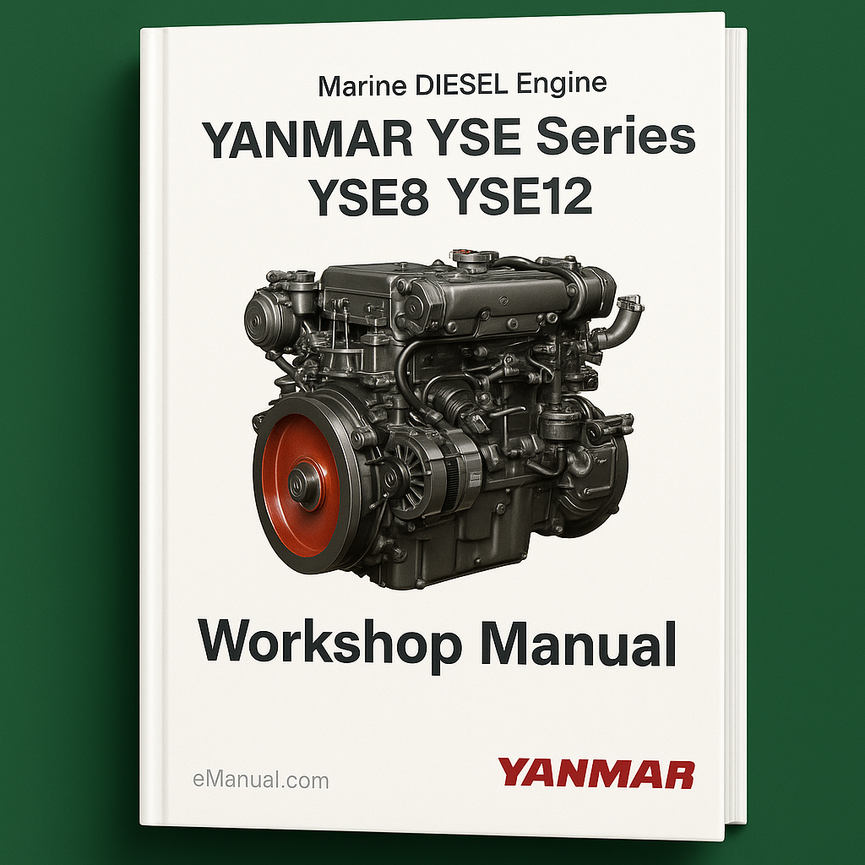 YANMAR YSE Series YSE8 YSE12 Marine DIESEL Engine COMLETE Workshop Manual