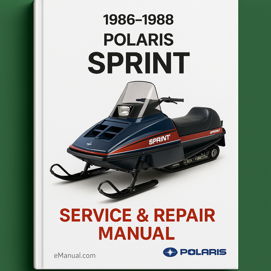1986-1988 POLARIS SPRINT Snowmobile Service Repair Manual