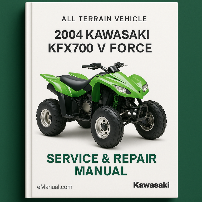 2004 Kawasaki KFX700 V Force All Terrain Vehicle Service Repair Manual