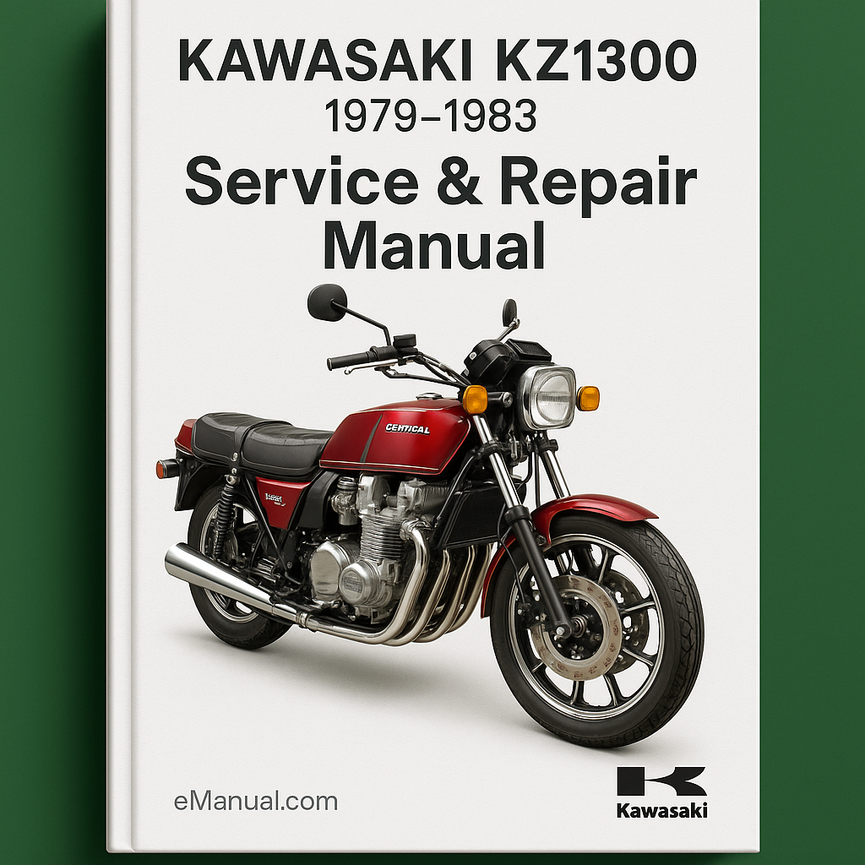 Kawasaki KZ1300 Motorcycle Service Repair Manual 1979-1983
