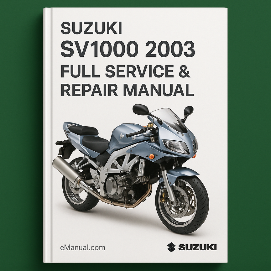 Suzuki SV1000 2003 Full Service Repair Manual
