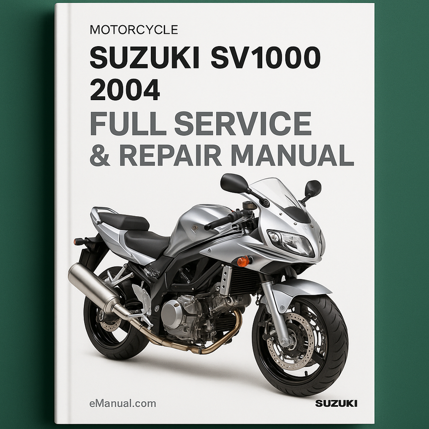 Suzuki SV1000 2004 Full Service Repair Manual
