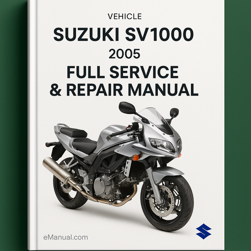 Suzuki SV1000 2005 Full Service Repair Manual