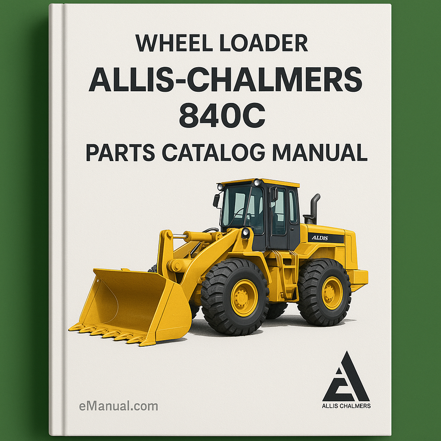 Allis Chalmers 840C Wheel Loader Parts Catalog Manual