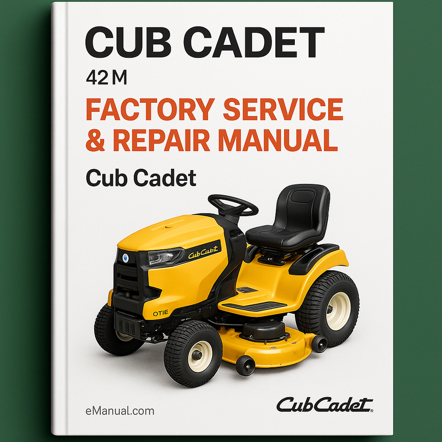 Cub Cadet 42 Mower Deck Factory Service Repair Manual