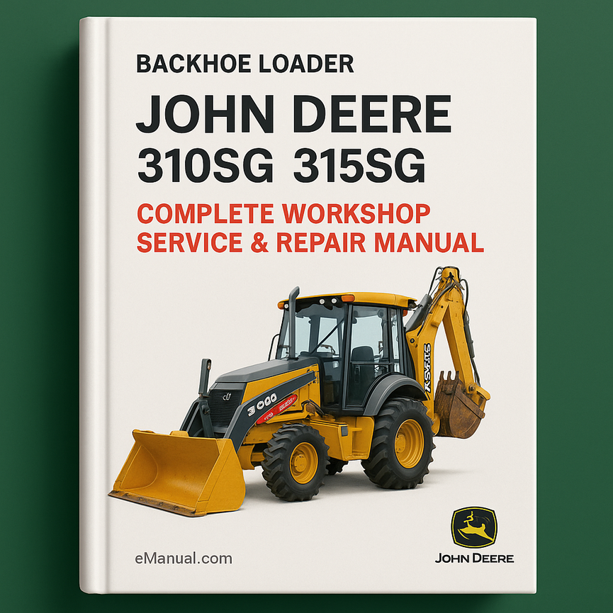 John Deere 310SG 315SG Backhoe Loader Complete Workshop Service Repair Manual