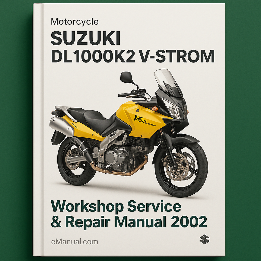 Suzuki DL1000K2 V-strom Motorcycle Workshop Service Repair Manual 2002