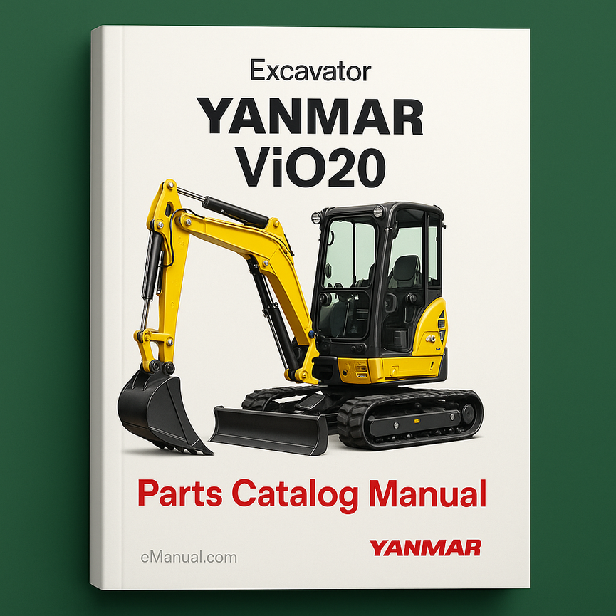Yanmar VIO20 Parts Catalog Manual