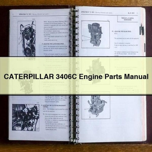 CATERPILLAR 3406C Engine Parts Manual