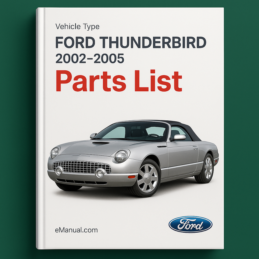 Parts list Ford Thunderbird 2002-2005
