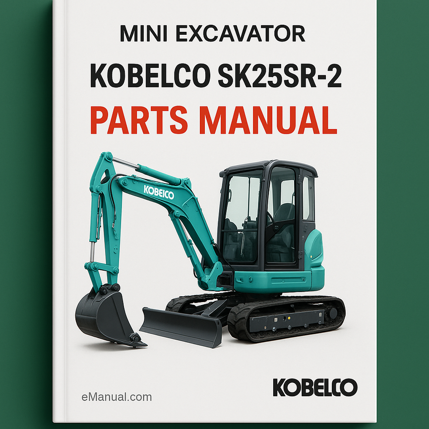 Kobelco SK25SR-2 Mini Excavator Parts Manual ( PV09-22001- )