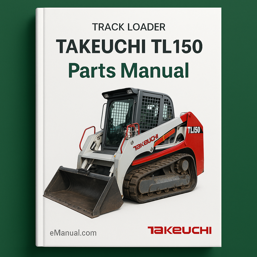 TAKEUCHI TL150 TRACK Loader Parts Manual Catalog EPC