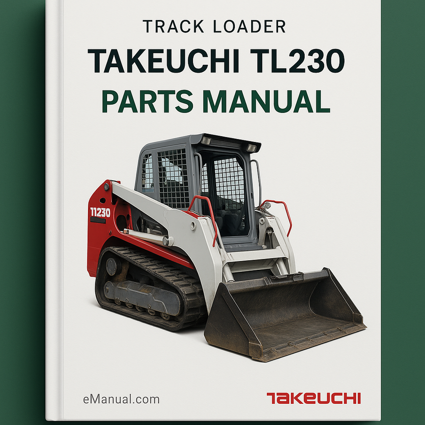 TAKEUCHI TL230 TRACK Loader Parts Manual Catalog EPC